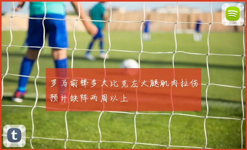 罗马前锋多夫比克左大腿肌肉拉伤预计缺阵两周以上